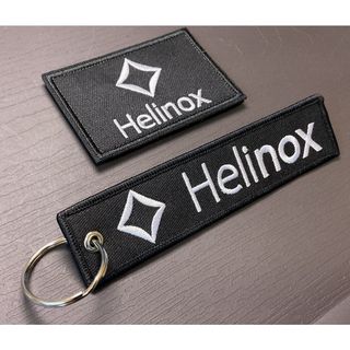 Helinox　タグパッチワッペン　ベロクロタイプ　➕リングタグ刺繍　セット
