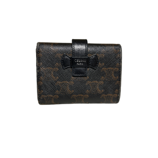 セリーヌ(CELINE)のCELINE トリオンフ ファインストラップ付きウォレット(折り財布)