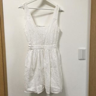 ザラ(ZARA)のザラ ZARA チュニック ワンピース 白(ミニワンピース)