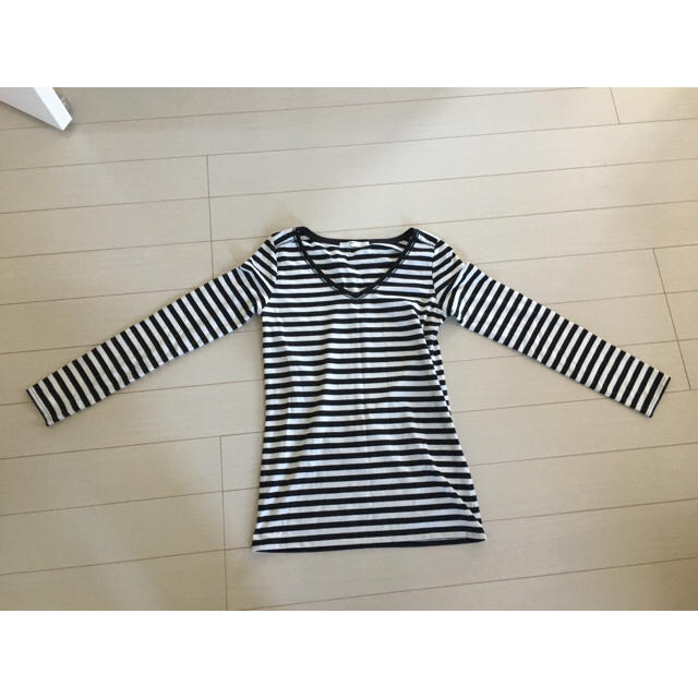 AZUL by moussy(アズールバイマウジー)のAZUL ボーダーロンＴ メンズのトップス(Tシャツ/カットソー(七分/長袖))の商品写真