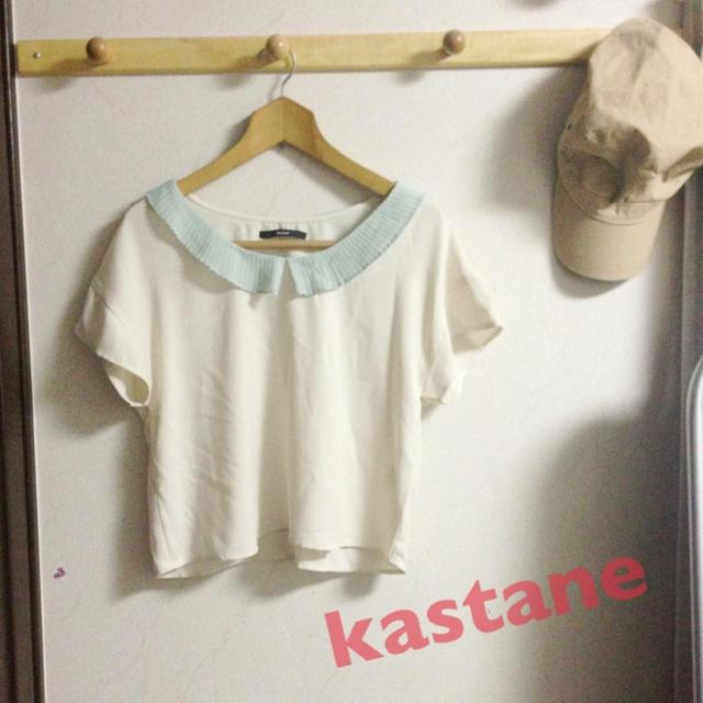 Kastane(カスタネ)のkastane＊襟付きブラウス レディースのトップス(シャツ/ブラウス(半袖/袖なし))の商品写真