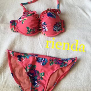 リエンダ(rienda)のrienda 水着 【新品】ピンク 3点セット (水着)