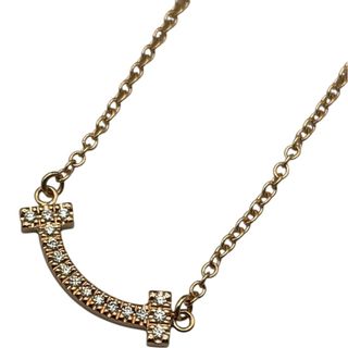 ティファニー(Tiffany & Co.)の　ティファニー TIFFANY＆CO Tスマイルダイヤネックレス ミニ ピンクゴールド 750 ジュエリー(ネックレス)