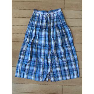 80s チェックスカート 古着 ロングスカート(ロングスカート)