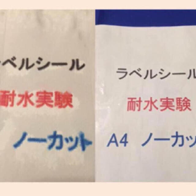 ★雨に強い！  ★100枚 耐水加工 ラベルシール A4 インテリア/住まい/日用品のオフィス用品(オフィス用品一般)の商品写真