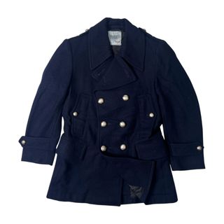 ヴァンヂャケット(VAN Jacket)のVAN JAC ヴァンヂャケット 刻印銀ボタン メルトンウール Pコート M/ネイビー(その他)