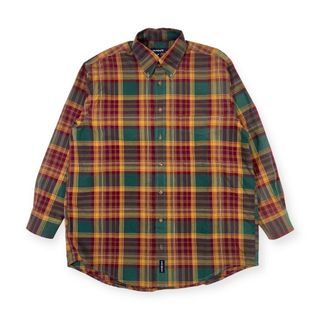 ヴァンヂャケット(VAN Jacket)の90s GANT ガント オックスフォード チェック BD ボタンダウン 長袖シャツ M/マルチ メンズ VAN JAC ビンテージ(その他)