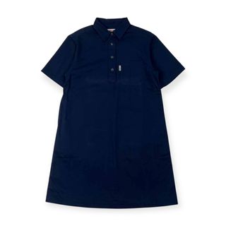 ヴァンヂャケット(VAN Jacket)の90s VAN JAC ヴァンヂャケット 半袖 ポロワンピース 150/ネイビー レディース ビンテージ(その他)
