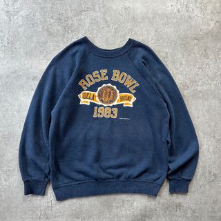 80s h.wolf&sons カレッジロゴスウェット USA製 ネイビー M