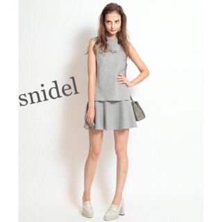 スナイデル(SNIDEL)のsnidel❤️ニットコンビワンピース(ミニワンピース)