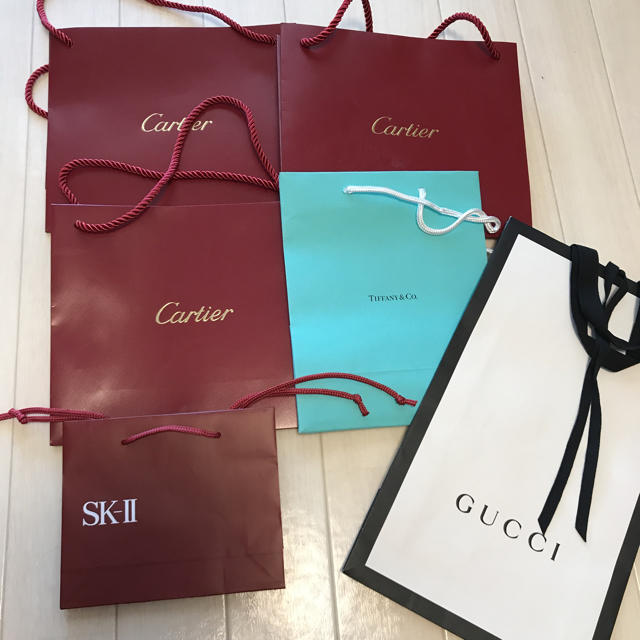 Cartier(カルティエ)のカルティエ、ティファニー、グッチ、SK-2ショップ袋 レディースのバッグ(ショップ袋)の商品写真