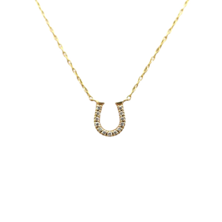 ティファニー(Tiffany & Co.)のティファニー　750　メトロ　ホースシュー　ダイヤ13P　ネックレス(ネックレス)