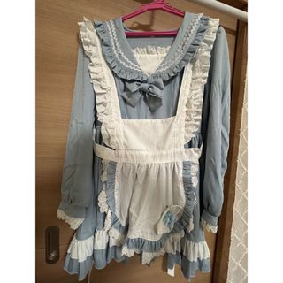 セーラー　メイド服　エプロン付き　☆9月いっぱいまでセール中☆(衣装一式)