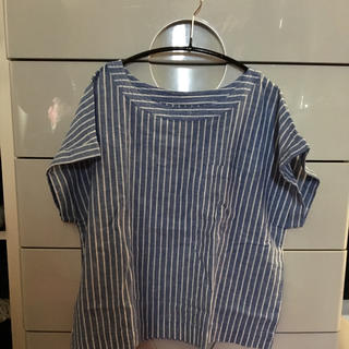 ジーユー(GU)のGU  リネンブレンドシャツ(シャツ/ブラウス(半袖/袖なし))