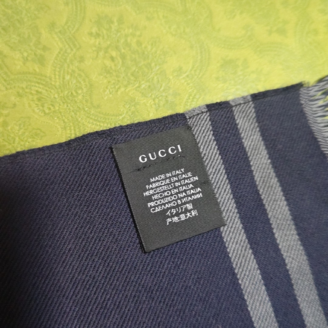 GUCCI(グッチ)の❤新品箱袋付❤最高級ウール❤GUCCI マフラー ストール ショール スカーフ❤ メンズのファッション小物(マフラー)の商品写真