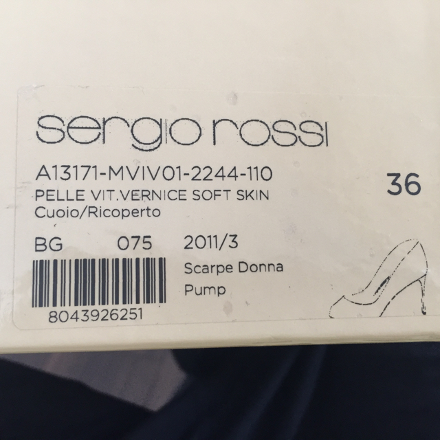 Sergio Rossi(セルジオロッシ)の新品♡Sergiorossi 靴 レディースの靴/シューズ(ハイヒール/パンプス)の商品写真
