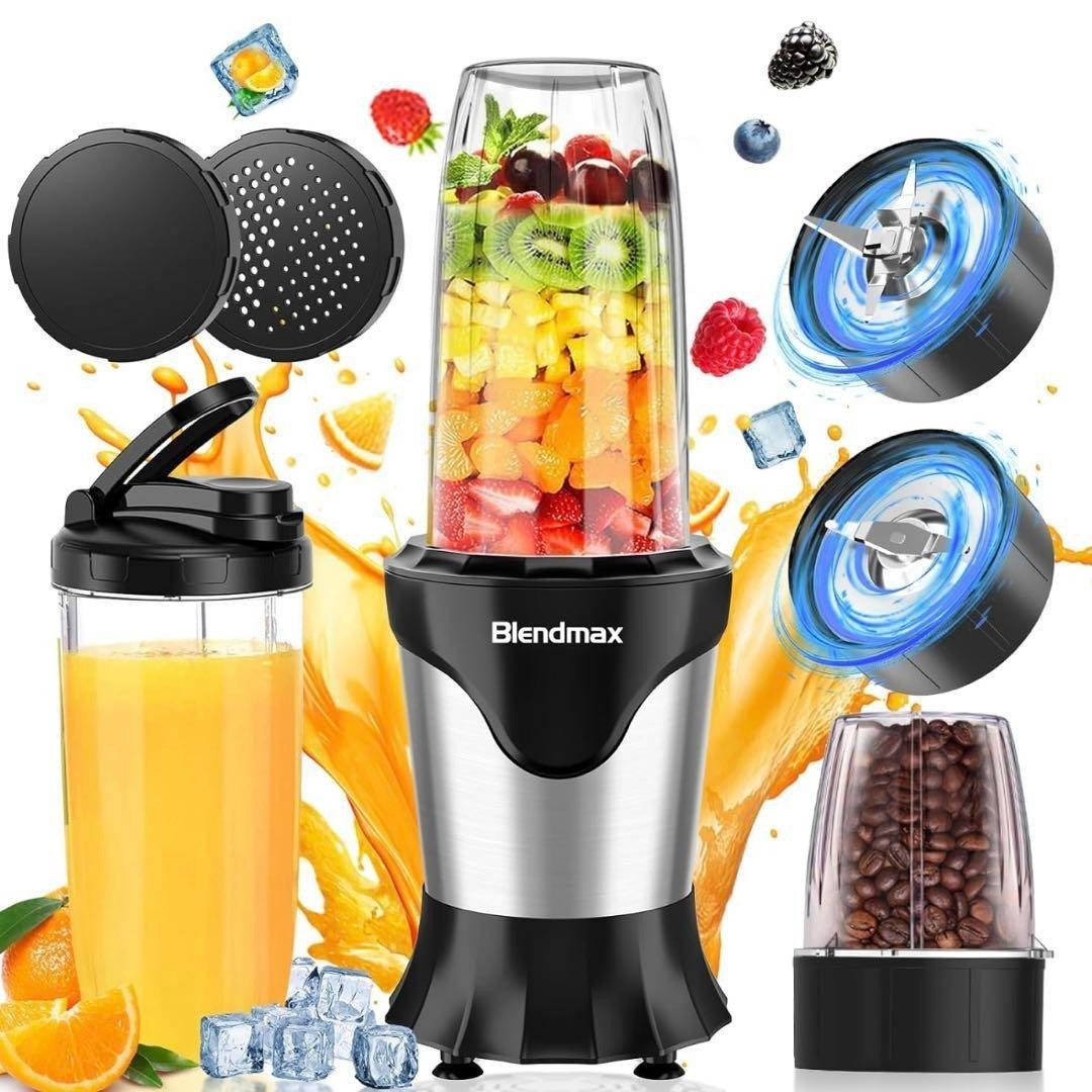 10点セット・氷も砕ける】ミキサー ジューサー パワフル 850Wハイパワー インテリア/住まい/日用品のキッチン/食器(調理道具/製菓道具)の商品写真