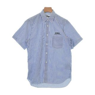 CDG シーディージー カジュアルシャツ S 青 【古着】【中古】【送料無料】(シャツ)