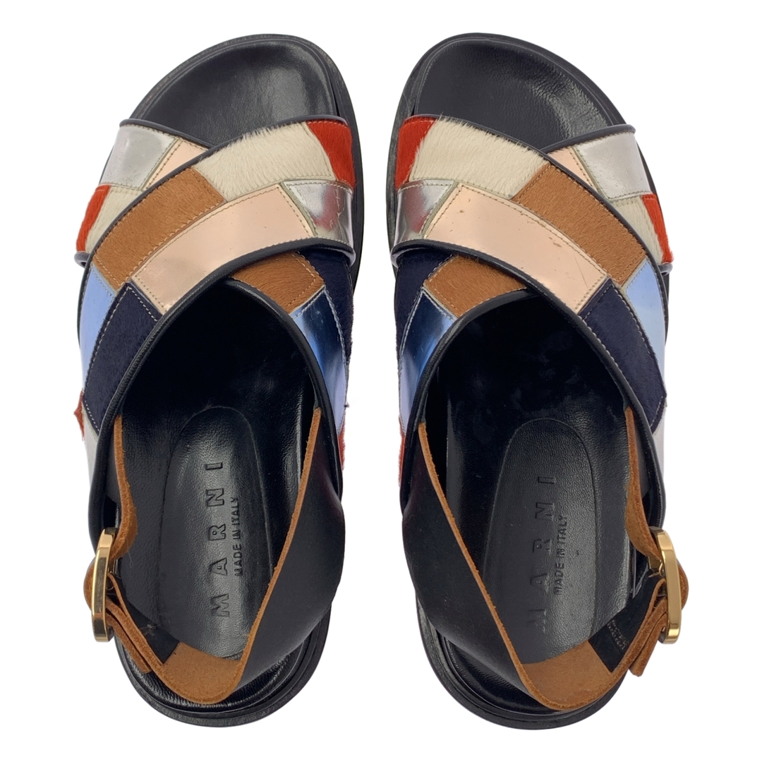 マルニ marni ⭐ サンダル 36 MARNI フスベットクロスストラップ