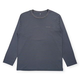 モンベル(mont bell)のmont-bell モンベル ボーダー 長袖 Tシャツ L/グレー系 メンズ #1104818(Tシャツ/カットソー(七分/長袖))