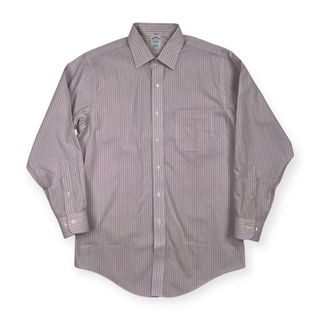 ブルックスブラザーズ(Brooks Brothers)のBrooks Brothers ブルックスブラザーズ ストライプ 長袖 ドレスシャツ 16 - 12/3 /オレンジ×ブルー/メンズ(その他)