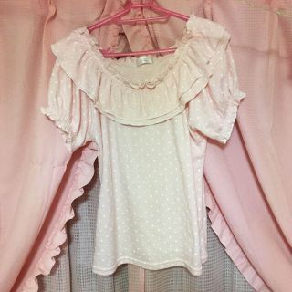 ユメテンボウ(夢展望)の夢展望♡襟フリルカットソー3L(カットソー(半袖/袖なし))