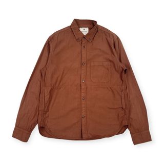 スノーピーク(Snow Peak)のsnow peak スノーピーク BD ボタンダウン 長袖シャツ M/ブラウン メンズ(シャツ)