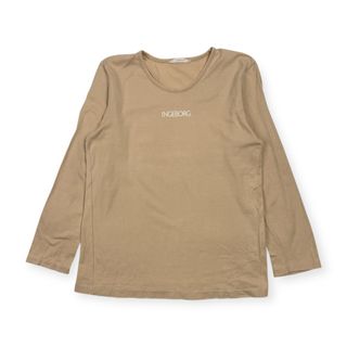 インゲボルグ(INGEBORG)のINGEBORG インゲボルグ 長袖 Tシャツ カットソー /ベージュ レディース(Tシャツ(長袖/七分))