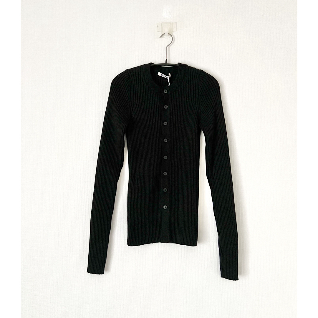 AURALEE - AURALEE COTTON SILK RIB KNIT カーディガンの通販 by
