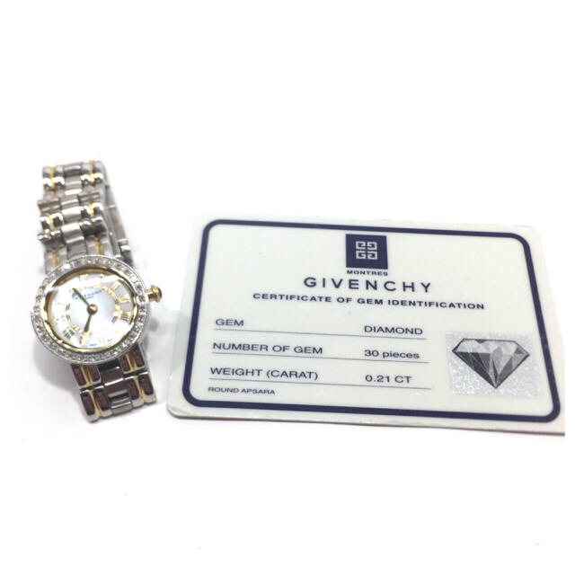 GIVENCHY(ジバンシィ)の専用 272 ジバンシィ ダイヤベゼル レデイース腕時計 0.21ct レディースのファッション小物(腕時計)の商品写真