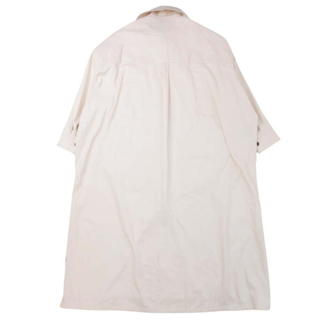 Y's(ワイズ)の良品 21aw Y's ワイズ ヨウジヤマモト HIGH-COLLAR LONG COAT SOFT TWILL ロングコート コットン アウター 1 ライトベージュ レディース 古着 中古 USED レディースのジャケット/アウター(その他)の商品写真