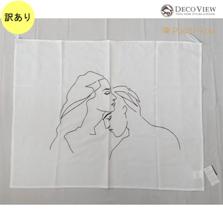 【訳アリ品】DECO VIEW 男女 刺繍 ファブリックポスター 韓国 B(その他)