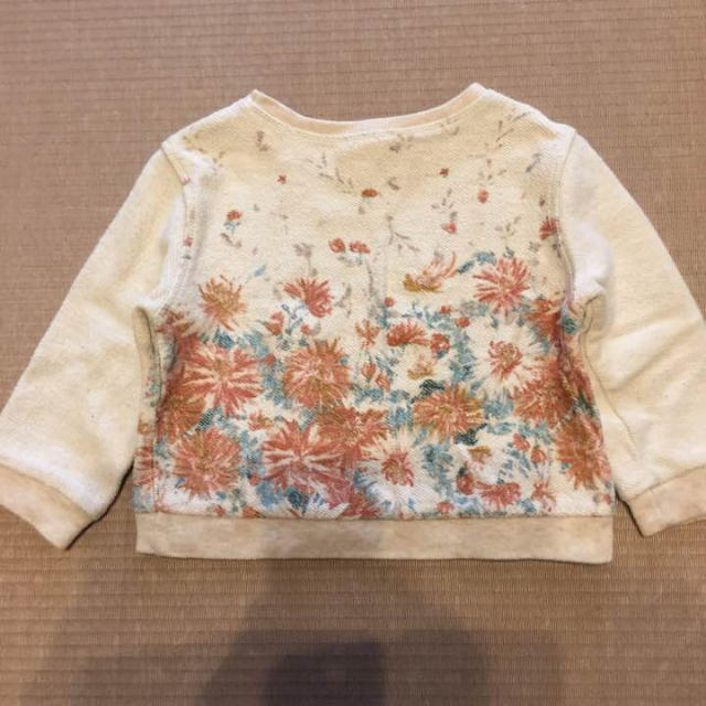 ZARA KIDS(ザラキッズ)のzarababy 9-12M 花柄トレーナー キッズ/ベビー/マタニティのベビー服(~85cm)(トレーナー)の商品写真