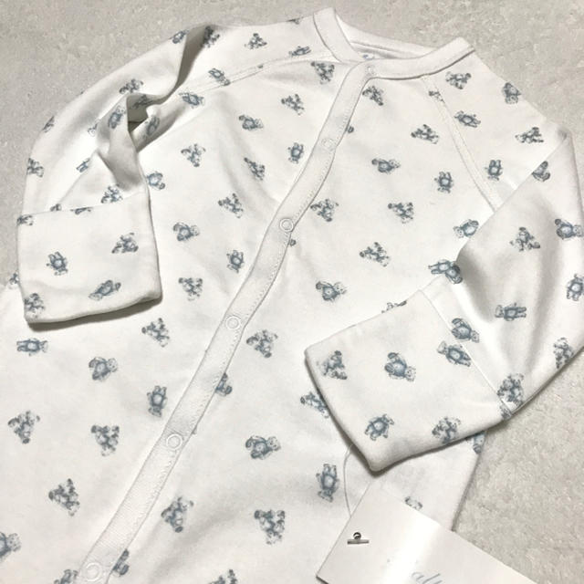 Ralph Lauren(ラルフローレン)のギフトBOX☆BOY ベアー柄 足付きカバーオール 6M/70 キッズ/ベビー/マタニティのベビー服(~85cm)(カバーオール)の商品写真