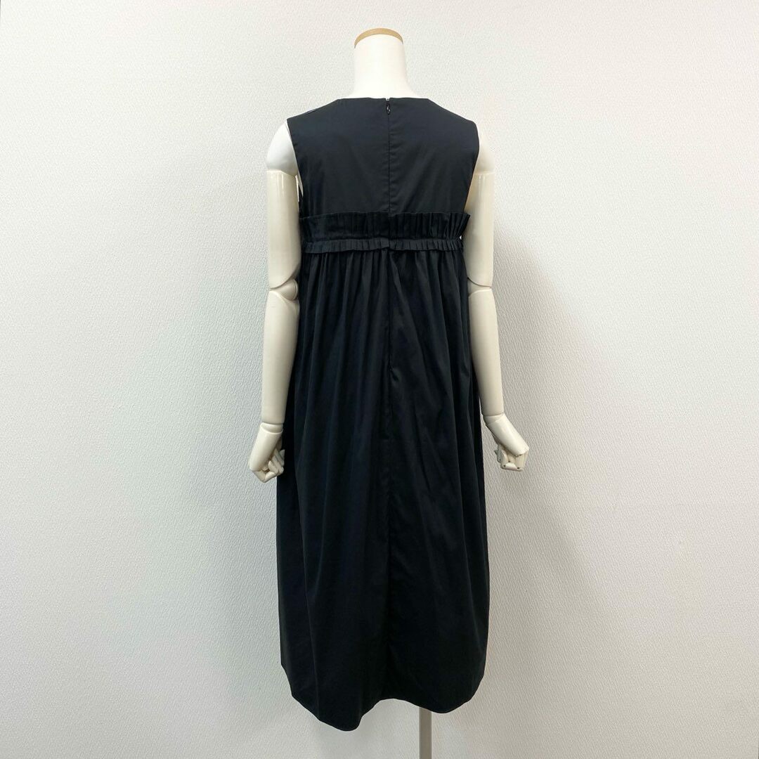 'S Max Mara(エスマックスマーラ)の85i12 ’s Max Mara エスマックスマーラ ノースリーブワンピース ウエスト切替 ロング丈ワンピース レディース 女性用 155/80A ブラックu02t レディースのワンピース(ロングワンピース/マキシワンピース)の商品写真
