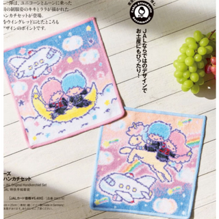 フェイラー(FEILER)のJAL機内販売限定リトルツインスターズ コラボ フェイラーハンカチ(ハンカチ)