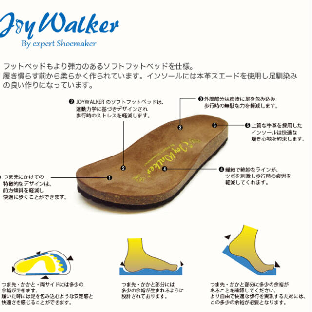 BIRKENSTOCK(ビルケンシュトック)の【Joy Walker】新品 23.5〜24.0 ブラウン Tストラップシューズ レディースの靴/シューズ(ローファー/革靴)の商品写真