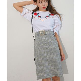 スタイルナンダ(STYLENANDA)の新品 スタイルナンダ チェックベルトスカート(ロングスカート)