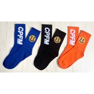 3足セット ニコちゃん スマイリー CPFM ラメ ソックス(ソックス)
