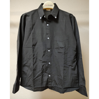 【新品未使用】メンズ 長袖/L/黒(ポロシャツ)