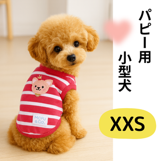 【24時間以内発送】犬 服 パピー 秋 チワワ トイプードル ボーダー ピンク(犬)