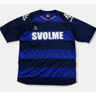 スボルメ(Svolme)のスボルメ 半袖ボーダー プラクティス シャツ Ｓ(〜Ｍ) 紺×青 used(ウェア)