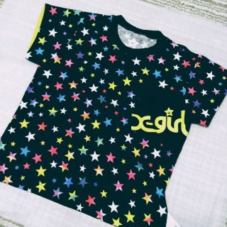 エックスガール(X-girl)のX-girl　新品タグ付き　rainbowスター柄¥5800☆(Tシャツ/カットソー)