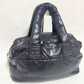 シャネル(CHANEL)の【良品】CHANEL シャネル コココクーンココマーク ナイロン 黒 正規品(トートバッグ)