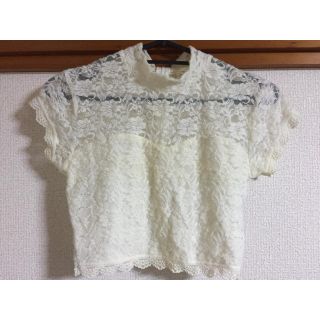 ジェイダ(GYDA)のGYDA レースTOPS(カットソー(半袖/袖なし))