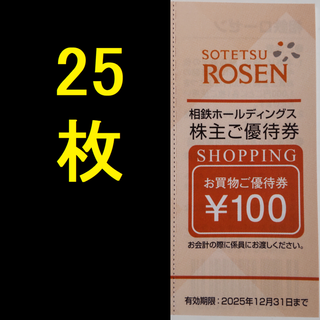 相鉄ローゼン 株主優待券 2500円分 2025年12月期限 -d(ショッピング)