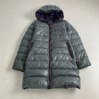 デュベティカ(DUVETICA)のデュベティカ　ダウンコートACE　アチェ　ダークグリーン　フード付き　バイカラー(ダウンコート)