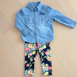 新品 花柄パンツ 90cm(その他)