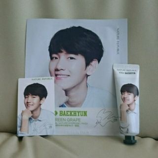 ネイチャーリパブリック(NATURE REPUBLIC)のEXO ベッキョン ハンドクリーム トレカ パック セット (アイドルグッズ)