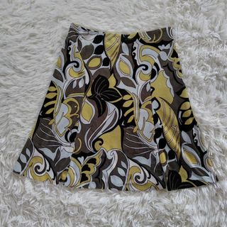 ミッシェルクラン(MICHEL KLEIN)のMK MICHEL KLEIN （ミッシェルクラン） 総柄フレアミニスカート (ひざ丈スカート)